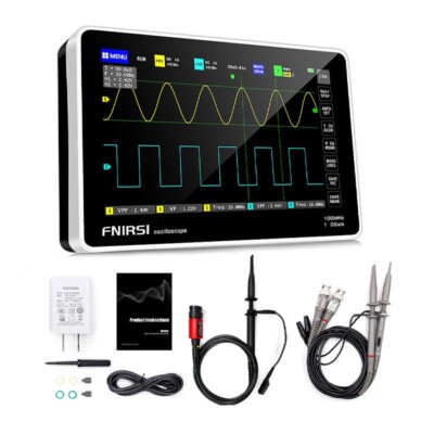 FNIRSI-1013D 100MHz 1GSa/s Tablet Oscilloscope 2 Channel Oscilloscope