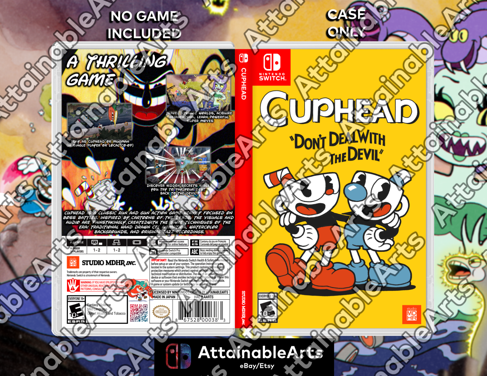 CUPHEAD - Custom Cover/Spielhülle (Switch, 2019) - KEIN SPIEL INKL. | eBay