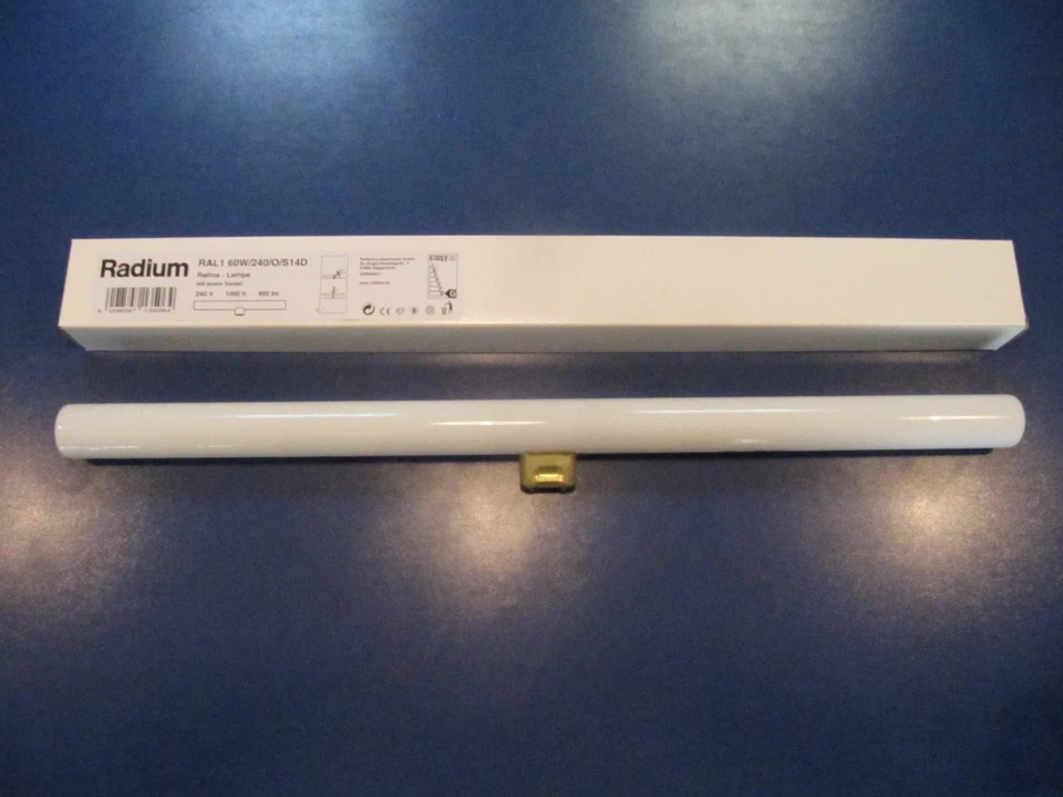 OSRAM/RADIUM SPECIAL LINESTRA  60W S14d opal weiß Linienlampe 1 Sockel DIMMBAR ! - Bild 2 von 4