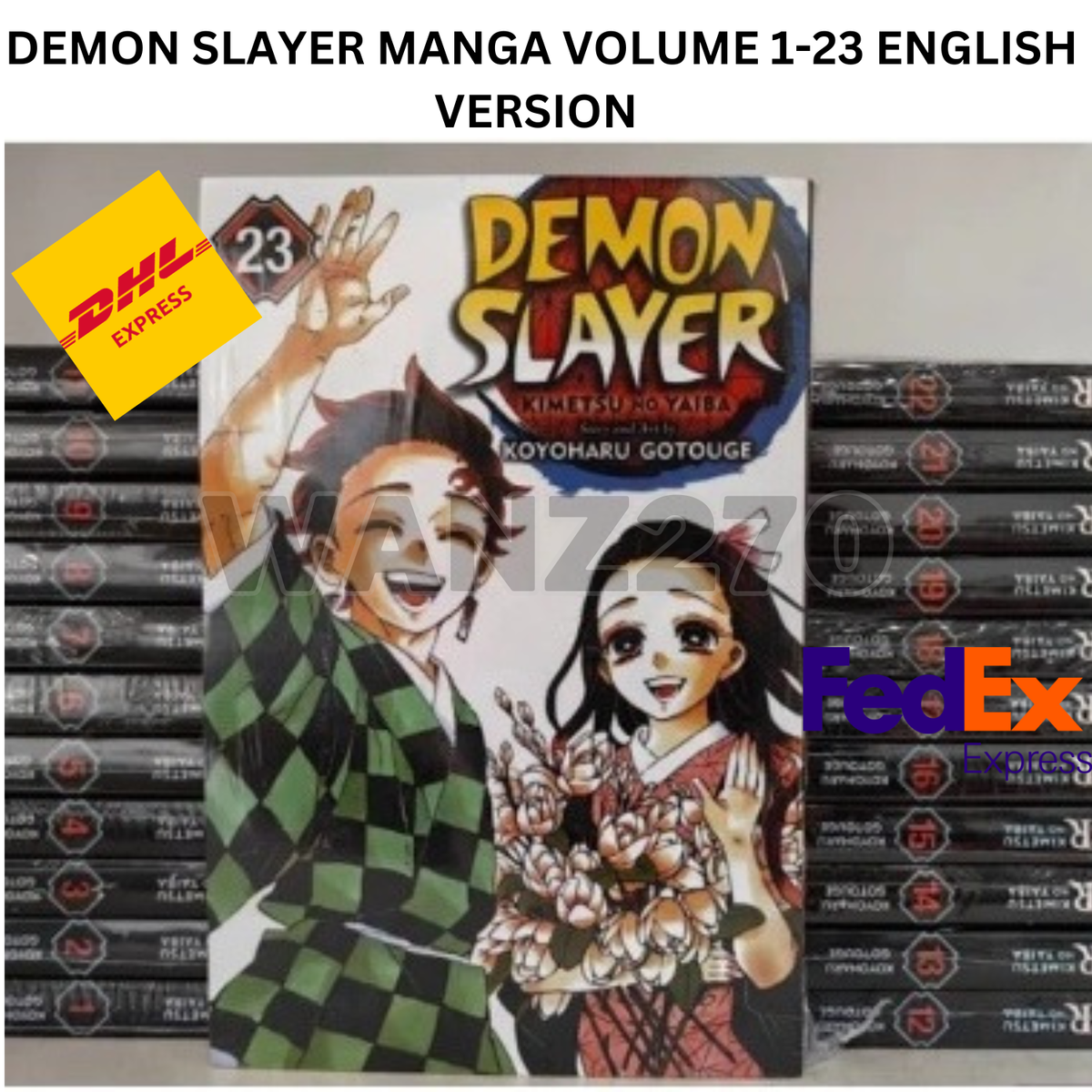 少年漫画 demon slayer(english ver.) Demon Slayer Kimetsu no Yaiba Manga Comic English Version Book