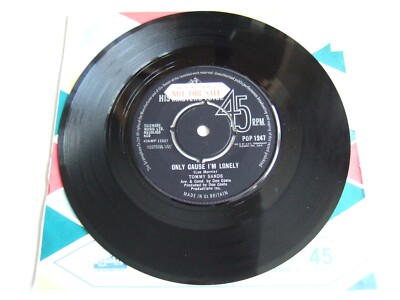 Tommy Sands - Only Cause I'm Lonely / Cinderella - HMV - Vinyl 7'' 45 RPM