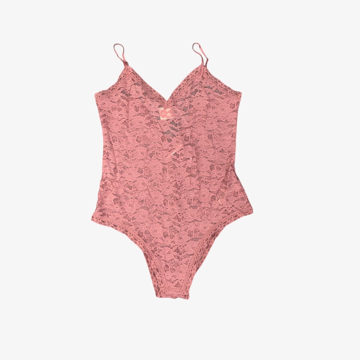 Anthropologie Bodysuit WomensXL Extra Large Dusty Rose Sabrina V