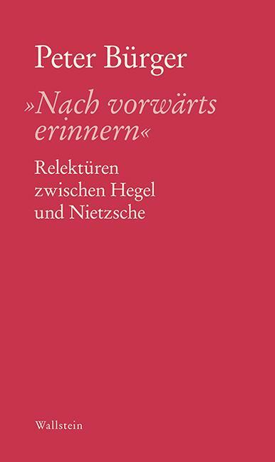 Thumbnail - 'nach Vorwärts Erinnern' | Peter Bürger | Deutsch