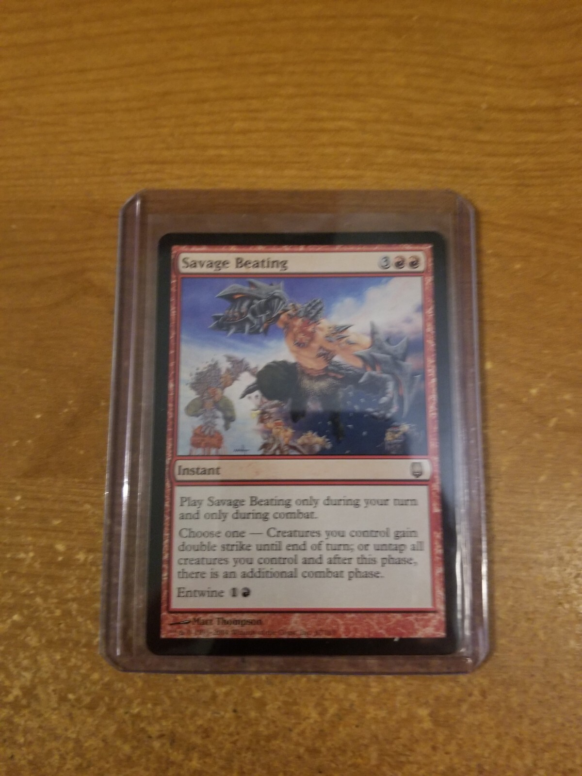 MAGIC THE GATHERING RARE DARKSTEEL SAVAGE BEATING LIGHTLY PLAYED