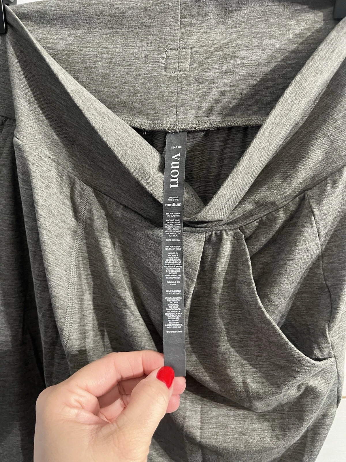 vuori lux at ease harem tapered heather activewear pants