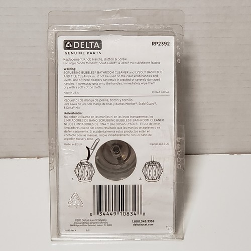 Delta Replacement Knob Handle Button Screws for Single Handle Faucet RP2392 New - Picture 5 of 8