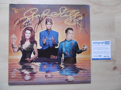 The B-52´s Original Autogramme signed LP-Cover ''Good Stuff'' Vinyl ACOA