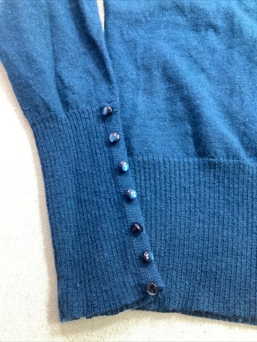 Sarah Spencer Sweater Women’s Large 100% Italian Merino Wool Cozy Stretch Career - Picture 2 of 9