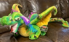 Melissa And Doug Colorful Magic Dragon Plush Toy Posable And Washable Large 46  