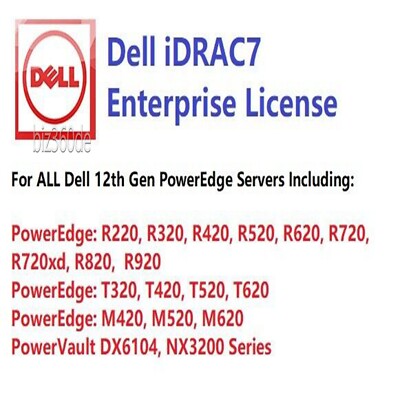 Für Dell iDRAC7 Enterprise Lizenz PowerEdge R320 R420 R520 R620 R720 R720xd R820