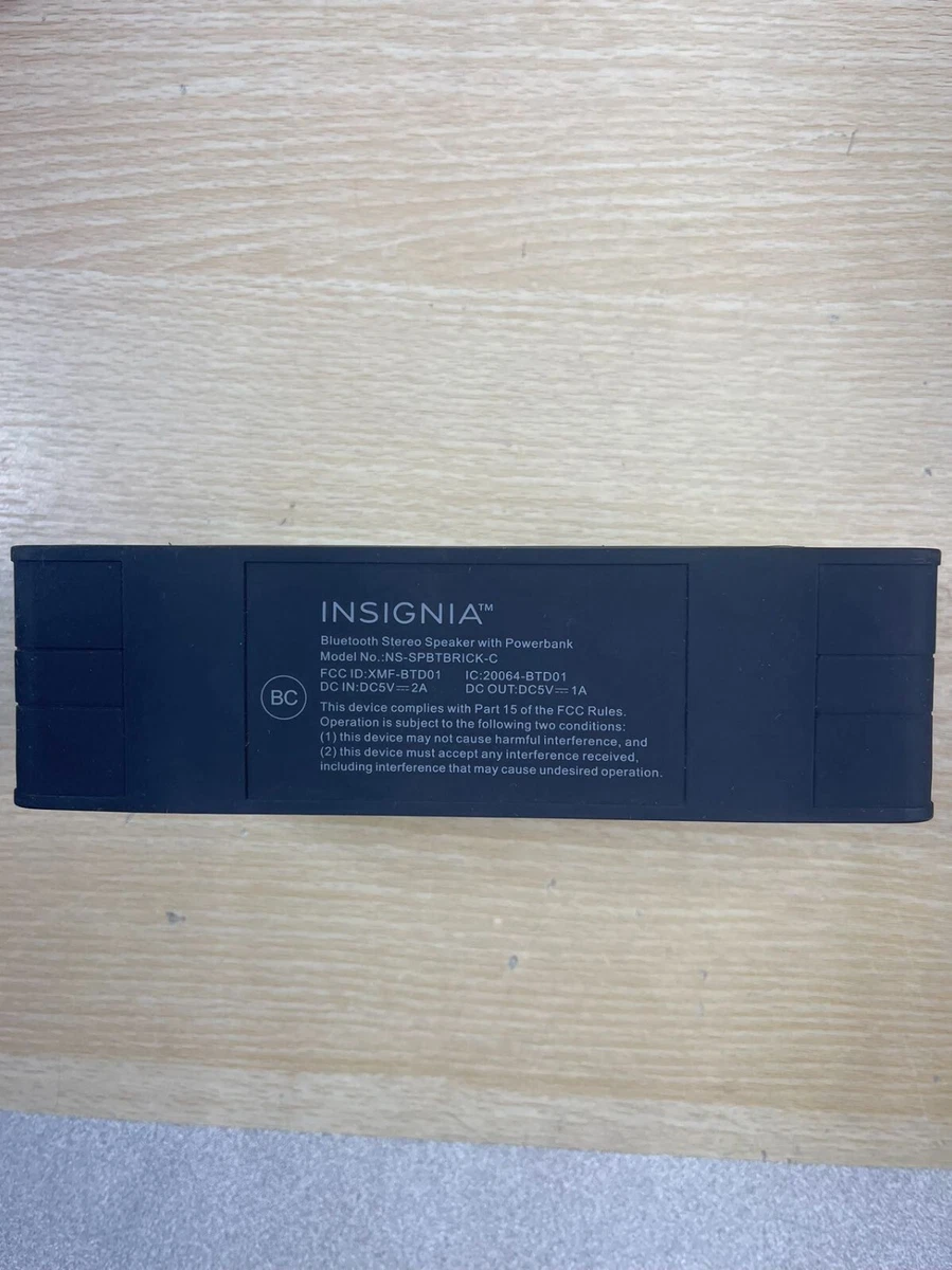 Insignia bluetooth stereo speaker with best sale powerbank