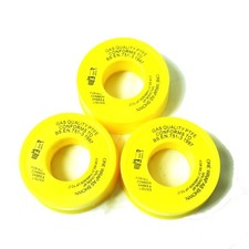 3 x GAS QUALITY PTFE SEAL TAPE - CONFORMS TO BS EN.751-3 1987 - 3 ROLLS