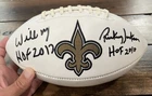 Rickey Jackson Willie Roaf Signed New Orleans Saints HOF Football Beckett !