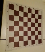 Burgundy Vinyl Tournament Chess Board HIGH QUALITY *NEW*