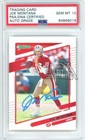 Joe Montana 2021 Panini Donruss Autograph Card #57 PSA/DNA 10 (Light Blue)
