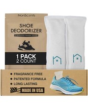 NonScents Shoe Deodorizer - Odor Eliminator Freshener for Sneakers, Gym Bags  
