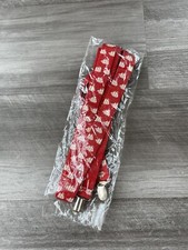 Old Spice Mens Red Suspenders NWT Novelty Sailboat Ship Print