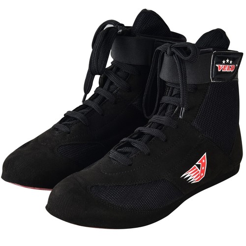 VELO - Ankle Strap Boxing Shoes Cowhide leather with PU sole Unisex. - Picture 15 of 35