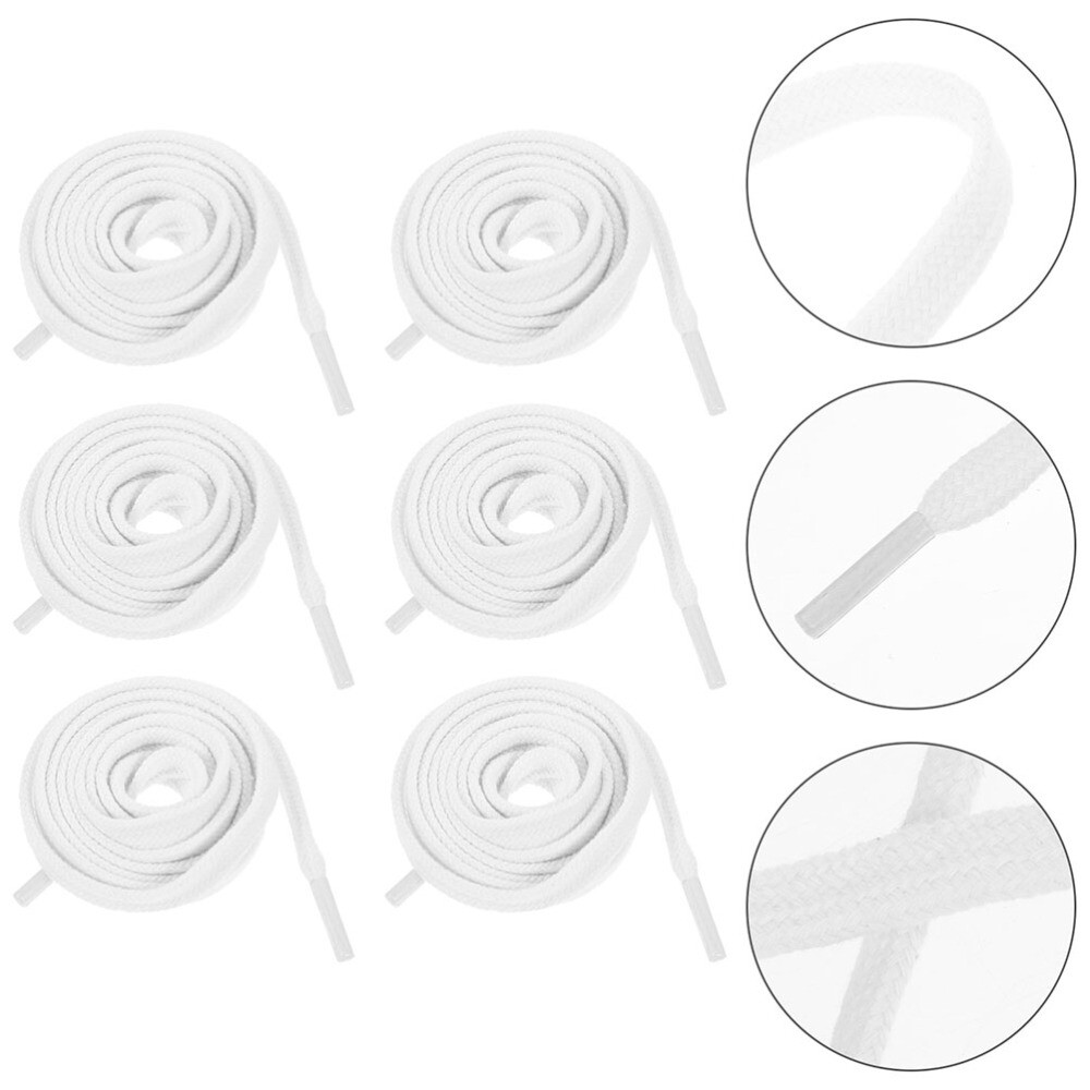 APL 4 Paia Lacci Piatti per Scarpe da Ginnastica Basket Sneakers Universali