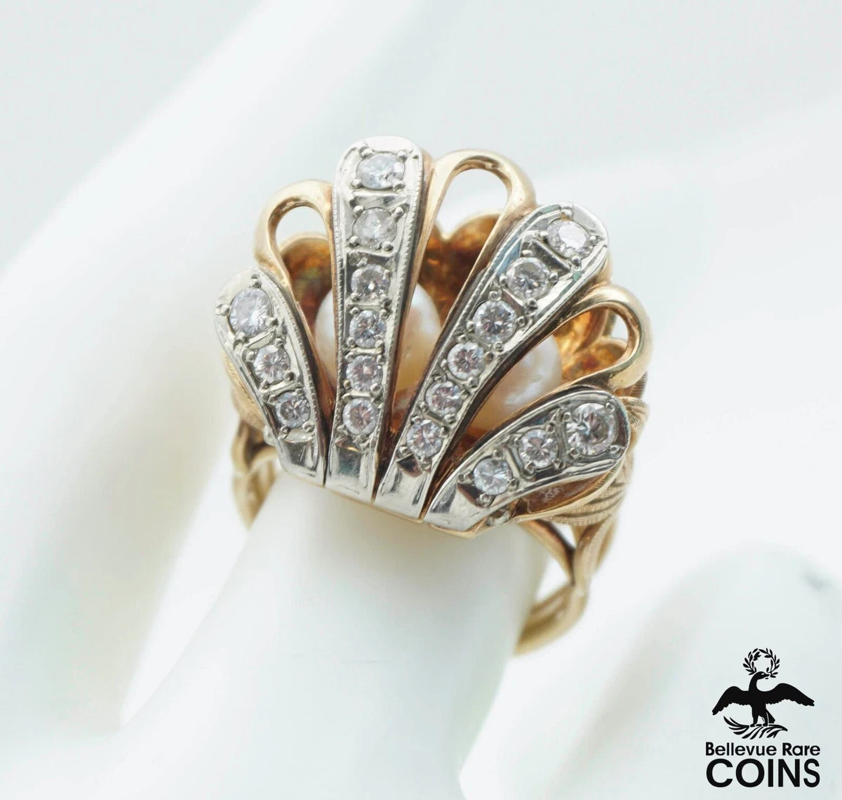 Seashell engagement ring clearance