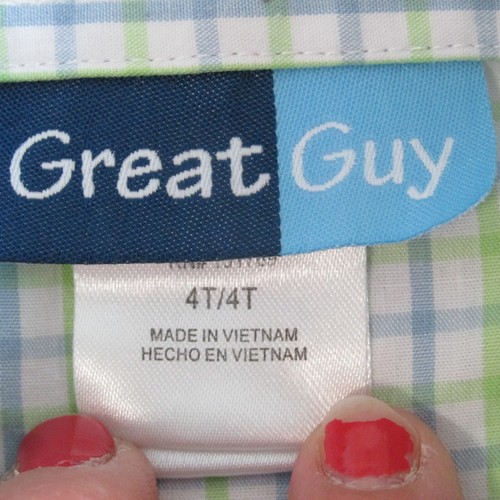 Great Guy Button Front Shirt Toddler Boys 4T Green Plaid Long Sleeve Collar Top - Picture 3 of 5