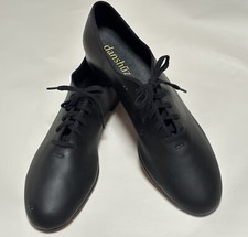 Danshuz Lace Up Theatrical Stage Dance Jazz Tap Black Shoes Black Size 11 M
