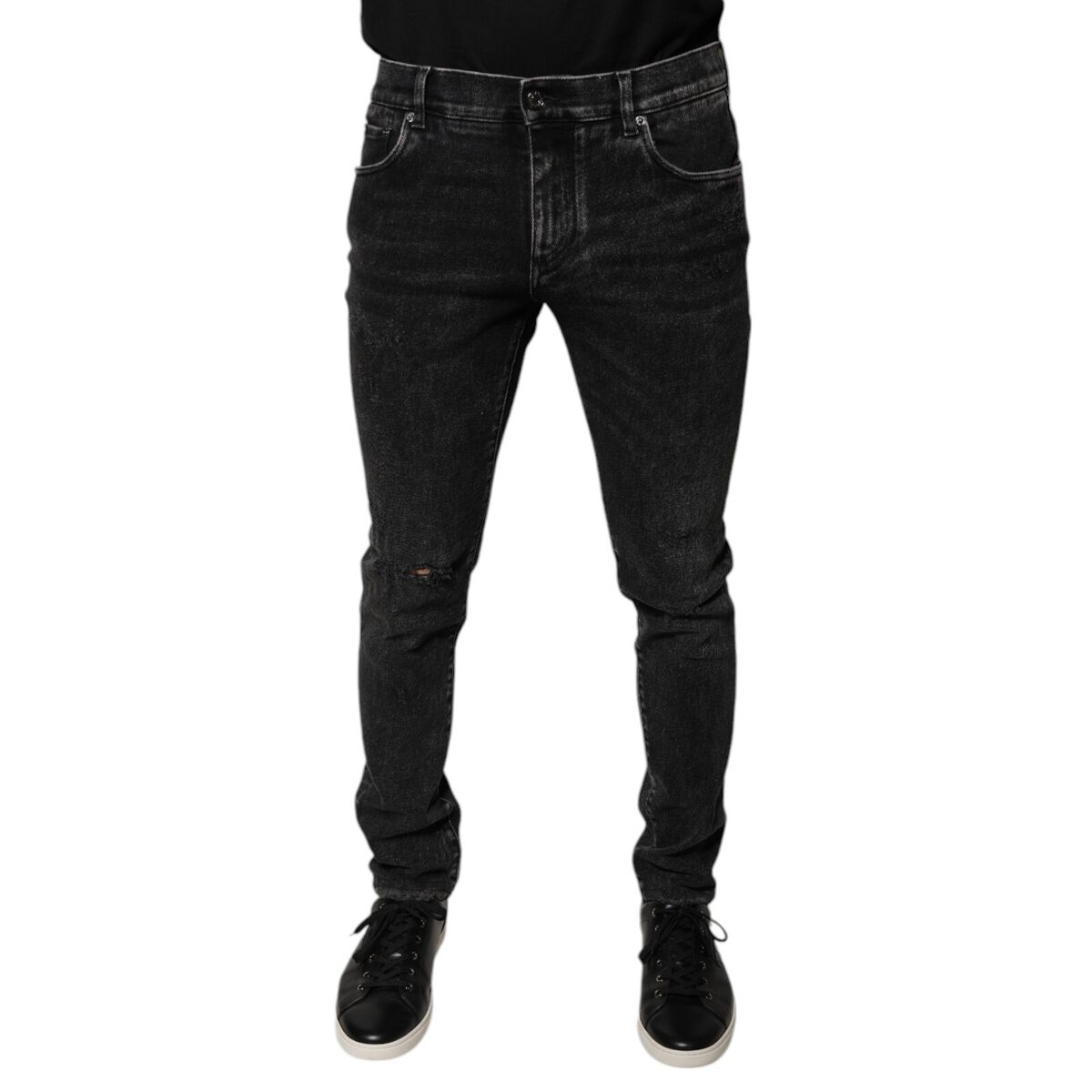 DOLCE & GABBANA Jeans Black Cotton Stretch Skinny Men Denim DOLCE & GABBANA Jeans Black Cotton Stretch Skinny Men Denim