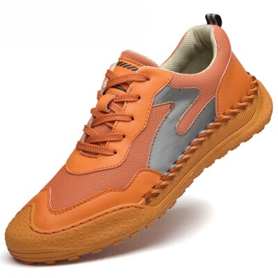Casual Shoes Men's Outdoor Handmade Sneakers Comfortable Boat Flat Leisure Shoes