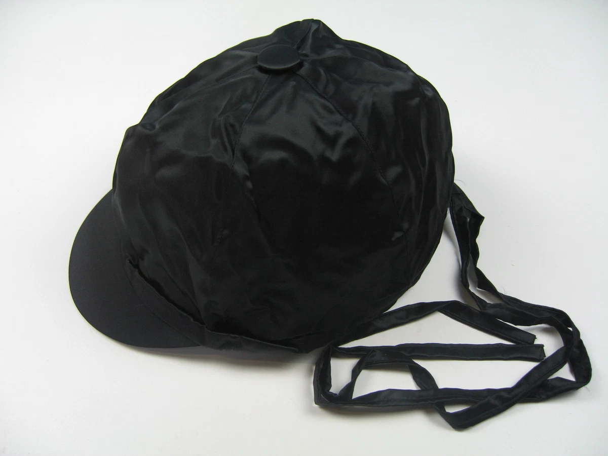 Helmet Cover Kappenüberzug Satin Blue L With Bands Made IN England