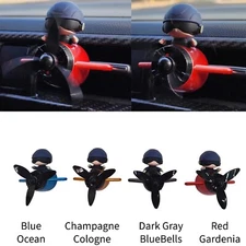 Pilot Airplane Rotating Propeller Car Scent Air Freshener Clip-on Air Vent