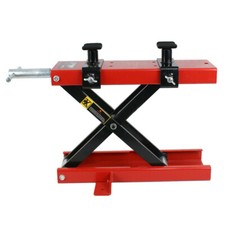 Bike Atv Scissor Jack Mini 1100 Lb Dirt Motorcycle Lift Crank Floor Stand Red