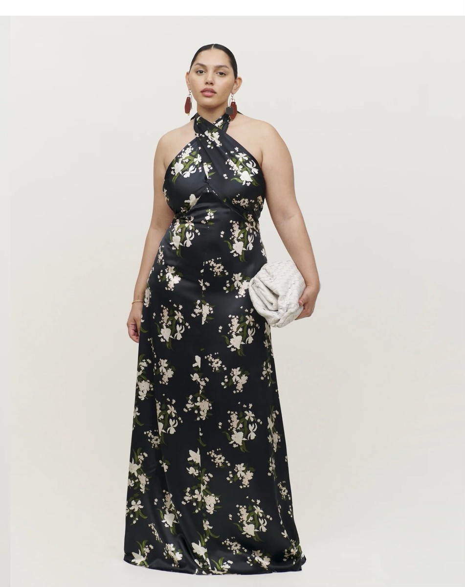 Reformation Veria Silk Dress in Orchids Size 4 | eBay