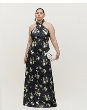 Reformation Veria Silk Dress in Orchids Size 4