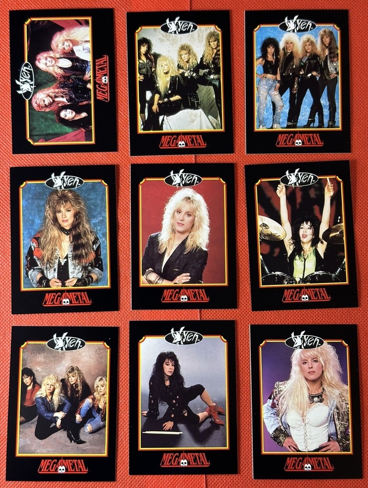 1991 Impel Mega Metal VIXEN 9 Card Full Set #140-148 PACK FRESH! LOOK👀