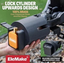 Elemake Trailer Lock RV Lock Boat Lock Trailer Hitch Lock - Open Box, New