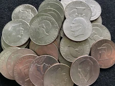 Bicentenial Eisenhower Dollar 1776-1976 Liberty Bell Moon Circulated - ONE Coin