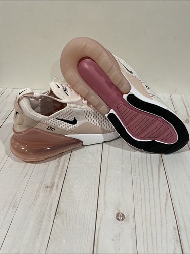 Nike Air Max 270 rosa chiaro bianco donna taglia 11 sneakers da corsa AH6789-604 NUOVE - Foto 7 di 14