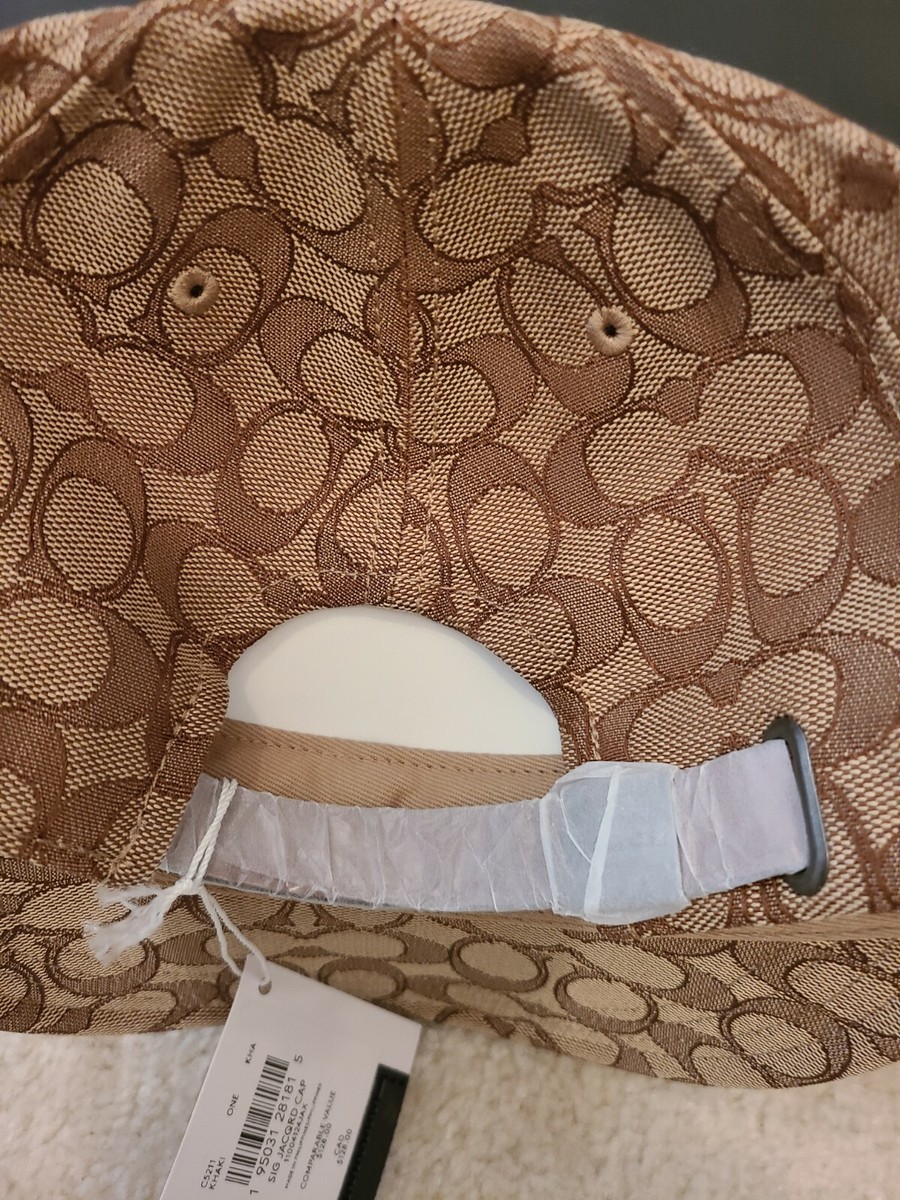 New $179 Coach Limited Edition Men's Cap Brown Adjustable Size