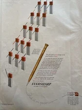 Original 1926 Eversharp Mechanical Pencil Red Top Color Lead Print Ad