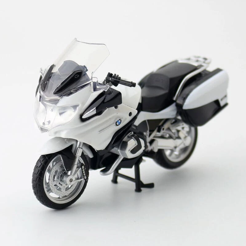 1:18 BMW R1250 RT Motorcycle Model Diecast Motorbike Model Toys for Boys White - Image 3 of 4