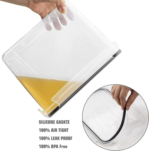 6Pcs Large Airtight Containers and 6Pcs Cereal Storage Containers