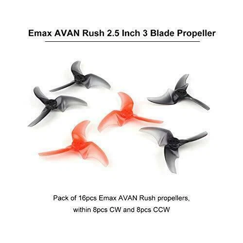 16pcs Emax Avan Rush 2.5 Inch 3 Blade Propeller Tri-Blade Props for Tinyhawk - Image 2 of 4