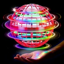 Flying Orb , 2026 Upgrade Hand Controlled Hover with Lights, 360  Rotating Bo...