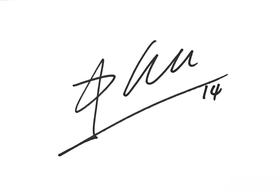 Xabi Alonso HAND SIGNED 6x4 White Card LIVERPOOL 2005 ISTANBUL *In Person* COA - Image 1 of 1