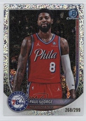 2025-26 Bowman Chrome Speckle Refractor 268/299 Paul George #BCV-154 2y0
