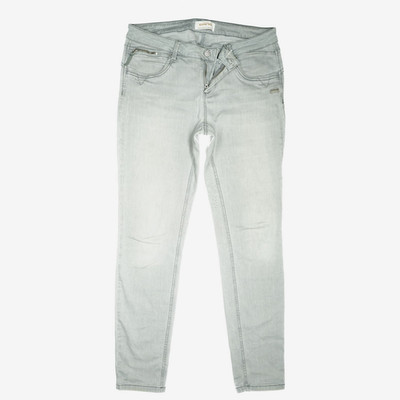 Gang W33 L32 Jeans Hose Grau Damen 94Nikita super Stretch Skinny Fit Slim Zip 44