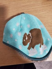 Patagonia Reversible knit shepra Beanie Hat UNISEX BABY 18-24 mo BUFFALO