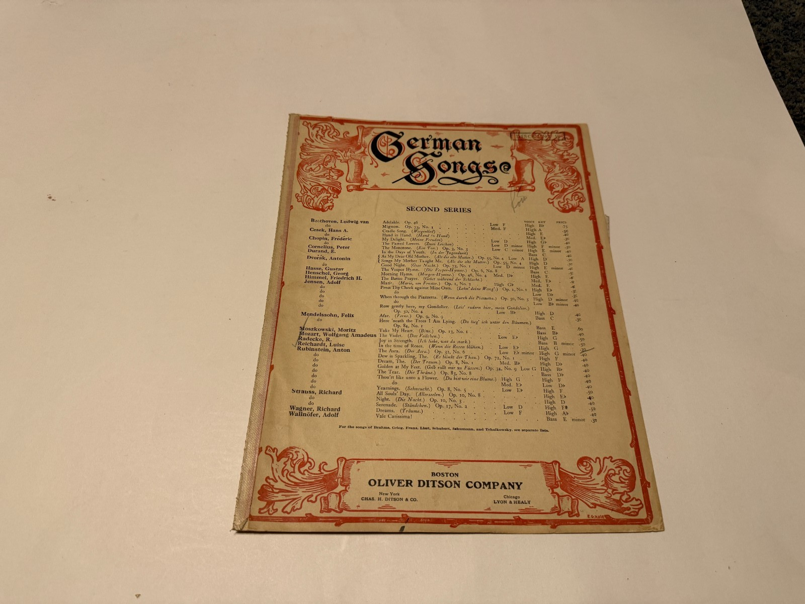 Vintage Sheet Music 