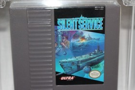 5 viti Silent Service ultra rara Nintendo 5 vite NES variante WATA 7.5