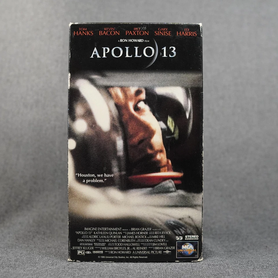 Vintage Apollo 13 VHS Tom Hanks Kevin Bacon 1995 MCA Universal Hi-Fi Stereo Foto 4 de 4